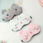 Cartoon design specific shading sleep eye mask, portable shading device for travel, office and rest to relieve eye fatigue 2