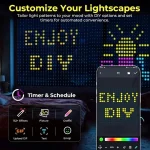 1/2PCS Smart LED Curtain Lights LED Fairy Lights App Control Music Sync DIY Pattern Waterproof for Indoor Outdoor Party Decor 4