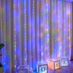 Curtain Light for Party/Wedding/Festival/Christmas,Window Blinking String Light for Bedroom/Living Room,USB Plug with 8 Modes 4