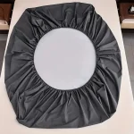 Waterproof Fitted Bed Sheet Comfortable Mattress Protector with Elastic Rubber Band Washable and Easy Care 2