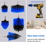 5pcs Multi-Purpose Electric Drill-Brush kit Power Scrubber Brush Car Polisher Kitchen Bathroom Cleaning Kit Toilet Cleaning Tool 4