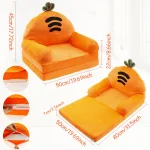 Toddler Chair Comfortable Kids Sofa Bed Foldable Toddler Couch Lightweight Baby Lounge Chair Portable Couch for 1 to 4 Years Old 6