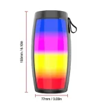 1202 Wireless Bluetooth Speakers Home Outdoor Portable Small Speaker Subwoofer Car Audio Bass MP3 Player Sound System LED Lights 6