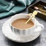 Stainless Steel Coffee Spoon Lovely Cute Cat Shape Teaspoon Dessert Snack Scoop Ice Cream Mini Spoons Tableware Kitchen Tools 5