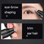 HOT Electric Nose Hair Trimmer Ear Hair Trimmer Eye-brow shaping Professional Safe Painless Portable For Business Trip And Home 2
