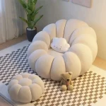 Lazy Pumpkin Sofa Nordic-Style Single Sofa Chair EPS Particle Filling Soft Comfortable Home Living Room Balcony Bedroom Sofa set 2