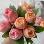 New Tulip Aroma Candle Silicone Mold DIY Flowers Resin Gypsum Form Decoration Mould Handmade Soap Candle Making Supplies 3