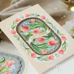 Golden Egg Filigree Borders Die Simple Spring Metal Cutting Dies Stamps and Stencils for DIY Scrapbook Handmade Photo 2026 New 2