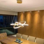 Modern led dining room chandeliers simple ring chandelier living  bedroom Lights home indoor lighting decorative Pendant Lamps 5