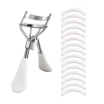 with 15 Silicone Pads and Stainless Steel Eyelash Curler Portable Eyelash Curler, Used for Eyelash Extension and Curling Tools