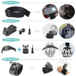 50 In 1 Action Camera Accessories Kit for DJI Osmo Action 5 pro 4/3 GoPro Hero 13 12 11/10 Insta360 AKASO Yi Sjcam Action Camera 4
