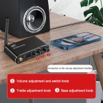 Digital to Analog Audio DAC Converter Spdif Optical Coaxial Signal to 3.5MM AUX Amplifier Decoder Bluetooth-Compatible Receiver 5