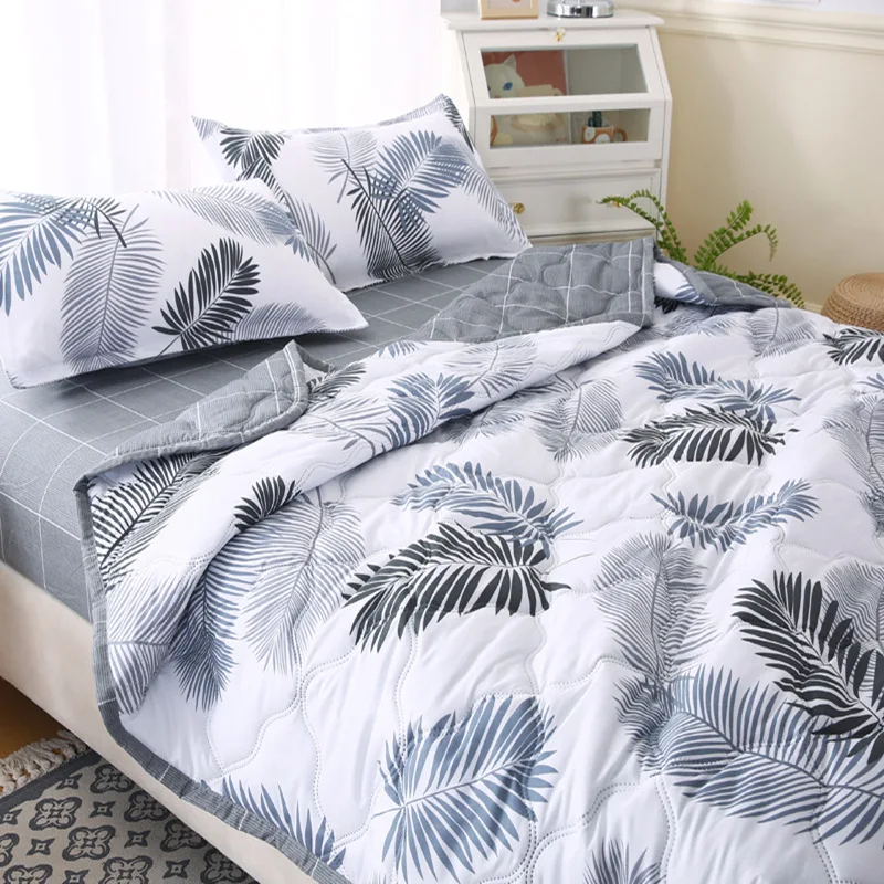 Soft Skin Friendly Summer Quilt Set or Single Quilts Lightweight Breathable Thin Comforter Sets Washable Single Double Blanket Soft Skin Friendly Summer Quilt Set or Single Quilts Lightweight Breathable Thin Comforter Sets Washable Single Double Blanket