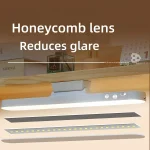 LED Table Lamp Magnetic Hanging USB Rechargeable Desk Lamp 3 Color Reading Light Dimmable Cabinet Closet Wardrobe Night Light 4