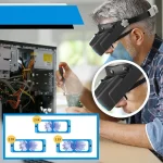 USB Charging Professional Head Wearing Magnifier 1.5x 2x 2.5x 3.5x Eye Loupe 4 Lens Lighted Magnifier For Watch Jeweler Repair 4