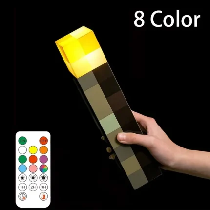 11.5 Inch Brownstone Torch Led Night Lights USB Rechargeable Table Light Game Room Decoration Lamp Kids Birthday Gifts Toy Lamps