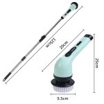 9-in-1 Electric Cleaning Brush Electric Spin Cleaning Scrubber Electric Cleaning Tools Parlour Kitchen Bathroom Cleaning Gadgets 6