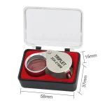10-30X Pocket Loupe Magnifier Jewelry Magnifying Glass Foldable Diamond Lupa Triplet Jewelers Eye Glass Tool Reading Magnifier 5