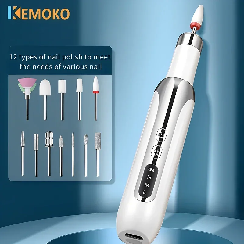 Electric Nail Drill Machine Set Pedicure Grinding Equipment Mill For Gel Nail Polish Manicure Professional Nail Polishing Tool Electric Nail Drill Machine Set Pedicure Grinding Equipment Mill For Gel Nail Polish Manicure Professional Nail Polishing Tool