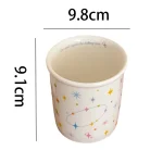 Colorful polka dot smiling face holding cup ceramic coffee cup 5