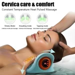 Electric Neck Cervical Traction Massager Vibration Kneading Massage Pillow Ergonomic Head Pillow Home Relax Tool 3