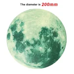 Luminous Moon Stars Wall Stickers for Kids room Bedroom Decor Glow in the dark Earth Wall Decals Noctilucent Stickers Home Decor 6