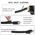 173 PCS Cable Organizer Clips Office Cable Management Kit Cord Management Cord Organizer Tie for Car Office Home 3