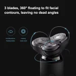 Mijia S500 Electric Shaver 3 Blade Men's Dry & Wet Shaving Washable Beard Shears Beard Trimmer for Mens Electric Shaver 2