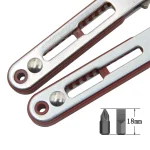 Multifunctional Bidirectional Forward and Reverse Ratchet Screwdriver Elbow Flat Head Wrench Cross Screwdriver Slotted Tool 3