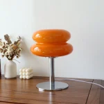 Macaron Table Lamp Tri-color Dimmable Night Light for Girl,Bedroom,Living Room,Desk Decor,Eye-Protection Reading Atmosphere Lamp