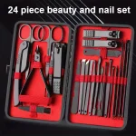 Nail Claw Set High Quality Full Set 24-Piece Set Nail Clippers Household Beauty Tools Ear Digger Dead Skin Cutting Pedicure Tool 2