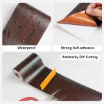 1pc 5m Self-adhesive Wall Trim Line Skirting Border Waterproof Baseboard Wallpaper Sticker For Living Room Home Decoration 5