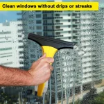 Cordless Rechargeable Automatic Window Vacuum Squeegee Portable Glass Cleaning Machine For Showers, Mirrors, Glass, & Countertop 2