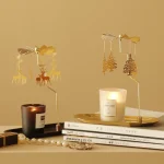 Tray Rotating Candlestick Scented Candle Romantic Walk Horse Lamp European Windmill Creative Swing Birthday Wedding Gift 2