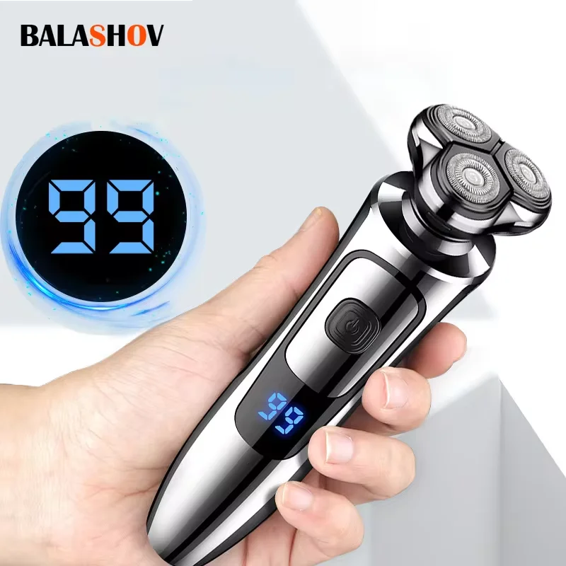 Electric Shaver Man Rechargeable Razor Shaving Knife Whisker Knife Household Portable Floating Three Tip Water Wash Electric Shaver Man Rechargeable Razor Shaving Knife Whisker Knife Household Portable Floating Three Tip Water Wash