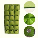 18-Pocket Vertical Garden Planter, Wall-Mounted Bag for Balcony/Patio. Grow herbs & vegetables indoors/outdoors. Space-saving. 2