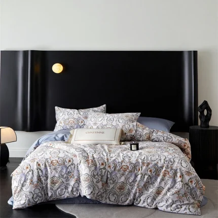 Svetanya 100% Egyptian Cotton Bedding Set Queen King Ru Double Size Bed Linens Sheet Duvet Cover Set