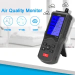 8in1 Air Quality Tester CO2 Meter Gas Analyzer CO2 Sensor TVOC Meter Carbon Dioxide Sensor Temperature Humidity Measuring Device 5