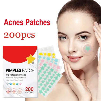 200pcs Star Acne Pimple Patches Colorful Breathable Removal Pimple Absorb Secretions Anti Infection Concealer Makeup Skin Care