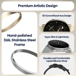 Zeblaze GTR 3 Pro AMOLED Display Make/Answer Phone Calls Smart Watch 316L Stainless Steel  Fitness Smartwatch For Men Women 2