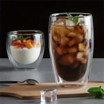 80/250/450ml Double-Wall Insulated Clear Glass Espresso Cups Perfect for Tea, Coffee, Latte, Cafe, Milk, Restaurant Use 5