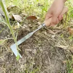 Manual Weeding Machine Set: Mower Sickle + Road Crack Weeding Tool + Garden Hand Shovel - Heavy Duty Carbon Steel for Outdoor & 4