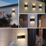 Aluminum LED Wall Lamp Waterproof IP65 Outdoor Garden Lights 8W 12W Interior Wall Light for Bedroom Living Room Stairs Lighting 6