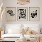 Minimalist Boho Matisse Style Botanical Leaves Art Poster Canvas Painting Wall Prints Picture for Living Room Home Decor Cuadros 2