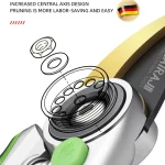 AIRAJ Pruning Shear Garden Tools Labor Saving Scissors Gardening Plant Sharp Branch Pruners Protection Hand Durable 5