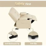 Big Kids Recliner Child Reclining Chair Toddler Recliner Sofa with Cup Holders Customized Furniture for Kids 5