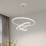 Nordic Simple Circles Pendant Lamp Chandelier LED 3 Rings lights for Dining Bar Living Room Chandelier Loft home decoration 3