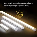 Wireless Rechargeable LED Night Lights Motion Sensor Lights Closet Kitchen Night Lights Bedroom Sensor Light Cabinet Stair Light 5