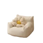 Children's Small Sofa Chair Cute Mini Seat Baby Reading Lazy Dwarf Sofa Cotton Linen Lamb's Wool Fabric Small Balcony Seat 5