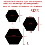 6/12pc Hexagon Mirror Wall Stickers 3D DIY Acrylic Mirror Sticker Self Adhesive Decals Removable Living Room Bathroom Home Decor 6